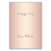 ヴィンテージ赤面場所設定カード テーブルナンバー (正面)