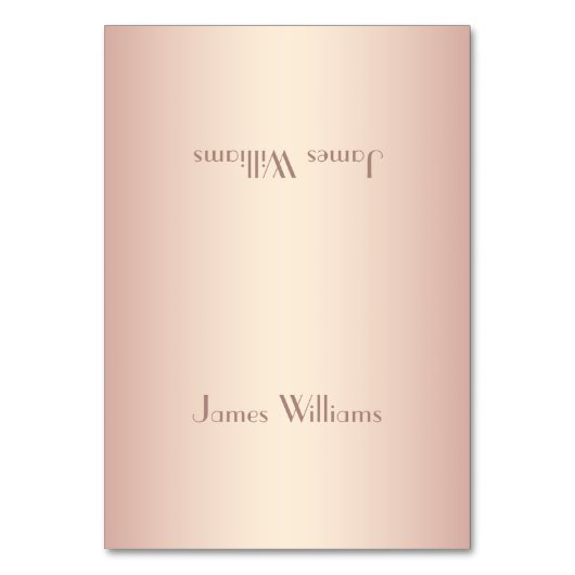 ヴィンテージ赤面場所設定カード テーブルナンバー (正面)