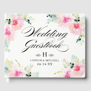 ヴィンテージ赤面春フローラ水結婚色 ゲストブック