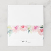 ヴィンテージ赤面春フローラ水結婚色 プレイスカード (外部開封)