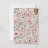 ヴィンテージ赤面牡丹サンキューカード サンキューカード (裏面)