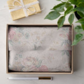 ヴィンテージ赤面牡丹フローラ分離 薄葉紙 (ギフト)