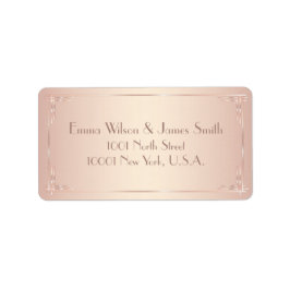 ヴィンテージ赤面結婚のアドレスの戻り値ラベル ラベル