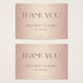 ヴィンテージ赤面結婚式の引き出物ラベル (正面&裏面)