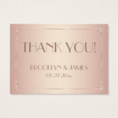 ヴィンテージ赤面結婚式の引き出物ラベル (裏面)