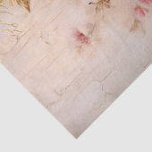 ヴィンテージ赤面英語バラバロック金ゴールドオーナメント 薄葉紙 (詳細)