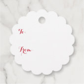 ヴィンテージ赤飛行機メリークリスマスプレゼントラベル フェイバータグ (裏面)