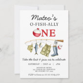 ヴィンテージ赤魚釣りO – フィッシュアリオン1歳 招待状 (正面)