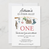 ヴィンテージ赤魚釣りO – フィッシュアリオン1歳 招待状 (正面)