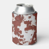 ヴィンテージ赤：コンクリートのひび割れ壁 缶クーラー (缶正面)