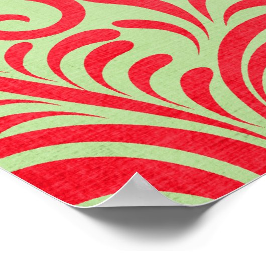 ヴィンテージ赤 ポスター (角)