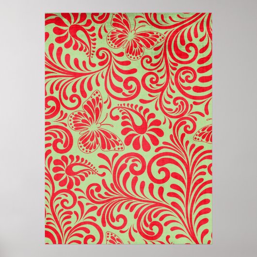 ヴィンテージ赤 ポスター (正面)