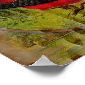 ヴィンテージ赤 ポスター (角)