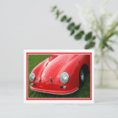 ヴィンテージ赤 ポストカード (スタンド正面)