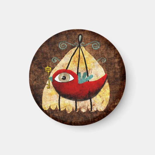 ヴィンテージ赤 マグネット (正面)