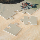 ヴィンテージ走野球ホーム – 鳥瞰図 ジグソーパズル (側面)