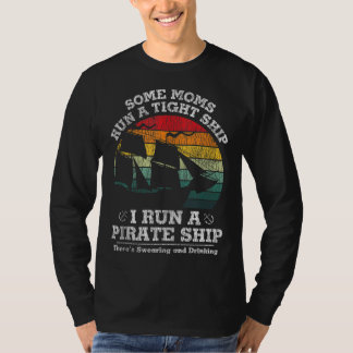 ヴィンテージ走I A Pirate Ship Momパパ家族マッチン Tシャツ