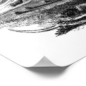 ヴィンテージ超現実的な本イラストレーション ポスター (角)