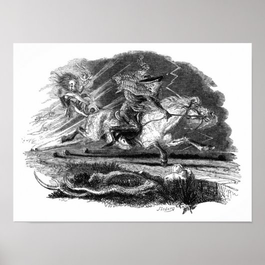 ヴィンテージ超現実的な本イラストレーション ポスター (正面)