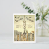 ヴィンテージ超高層ビルのフィラデルフィア葉書 ポストカード (スタンド正面)