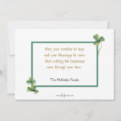 ヴィンテージ踊りアイリッシュカップル付き/音楽 シーズンカード (裏面)