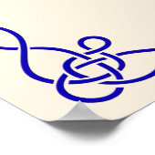 ヴィンテージ踊りカップル輝くポスター ポスター (角)