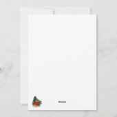 ヴィンテージ踊りガールクリスマスカード シーズンカード (裏面)