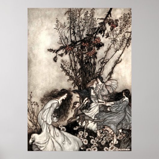 ヴィンテージ踊りガールズインガーデンバイラッカム ポスター (正面)