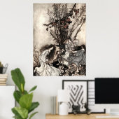 ヴィンテージ踊りガールズインガーデンバイラッカム ポスター (ホームオフィス)