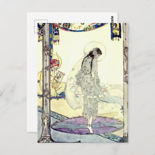 ヴィンテージ踊りガールバイジェシーM.キング ポストカード (正面/裏面)