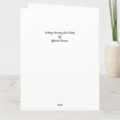 ヴィンテージ踊りデビルレディラージグリーティングカード サンキューカード (裏面)