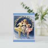 ヴィンテージ踊りバレリーナ ポストカード (スタンド正面)