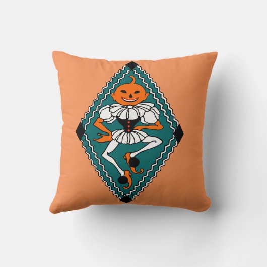 ヴィンテージ踊りパンプキンレディ | スクエア装飾用クッション クッション (裏面)