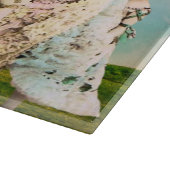 ヴィンテージ踊りフラワーガールズアンドウィンドミル カッティングボード (角)