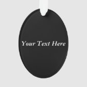 ヴィンテージ踊りベアーブラックシルエットツリーフクロウ オーナメント (裏面)