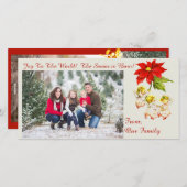 ヴィンテージ踊りベビーエンジェルフォトカード シーズンカード (正面/裏面)