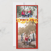 ヴィンテージ踊りベビーエンジェルフォトカード シーズンカード (裏面)