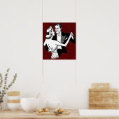 ヴィンテージ踊り対 ポスター (キッチン)