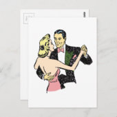 ヴィンテージ踊り対 ポストカード (正面/裏面)