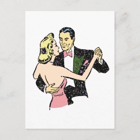 ヴィンテージ踊り対 ポストカード (正面)
