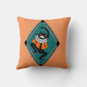 ヴィンテージ踊り猫 | スクエア装飾用クッション クッション (裏面)