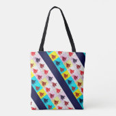 ヴィンテージ車がアートを集ポップ・アートのめる トートバッグ (裏面)