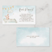 ヴィンテージ車で赤ちゃん豚の赤ちゃんシャワー予約リクエスト エンクロージャーカード (正面/裏面)