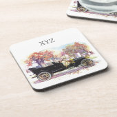 ヴィンテージ車のカスタムなモノグラムのコースター コースター (左側)