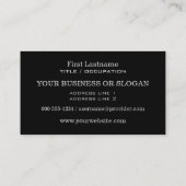 ヴィンテージ車のカスタムな名刺 名刺 (裏面)