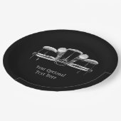 ヴィンテージ車のカスタムな紙皿 ペーパープレート (アングル)