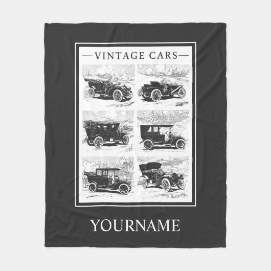 ヴィンテージ車のカスタムのフリースブランケット フリースブランケット (正面)