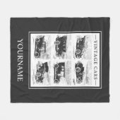 ヴィンテージ車のカスタムのフリースブランケット フリースブランケット (正面(横))