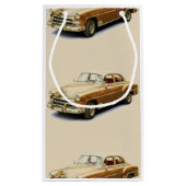 ヴィンテージ車のギフトバッグ スモールペーパーバッグ (裏面)