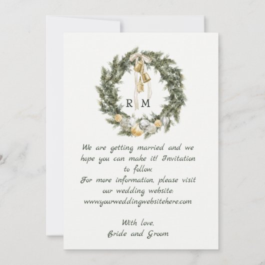 ヴィンテージ車のクリスマスセーブ日付招待状 招待状 (裏面)